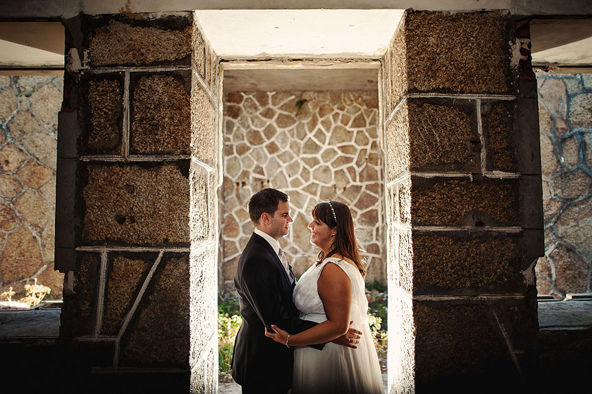 Sesión fotográfica de boda en el faro de Cabo Prior de Ferrol